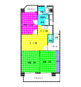 ハイツエクセルII番館間取り図